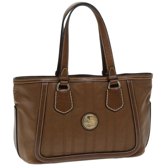 CELINE Tote Bag Leather Brown Auth ep4230V - Picture 1 of 16